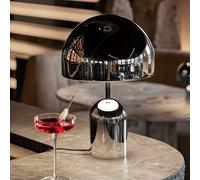 Tom Dixon Lampe de table Bell portable sans fil rechargeable LED Argent 19x19x28 cm