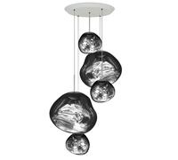 Tom Dixon Melt Pendant System Silver LED Pendelleuchte, Large Round