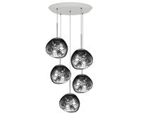 Tom Dixon Melt Pendant System Silver LED Pendelleuchte, Mini Round
