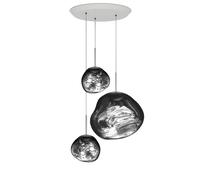 Tom Dixon Melt Pendant System Silver LED Pendelleuchte, Trio Round