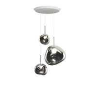 Tom Dixon Melt Pendant System Silver Pendelleuchte, Trio Round