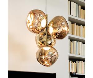 Tom Dixon Melt Suspension LED à 4 sources lumineuses, LEDC04GOEU+MES02G#4,