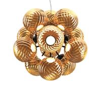 Tom Dixon Whirl Suspension LED à 12 sources lumineuses, LEDC03BKEU+WHS02GO#12,