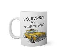 Tom I Survived My Trip To NYC Tasse Blanche Nouveauté Drôle Pour Thé au Café 330ml