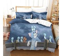 Tom&jerry Ensembles De Housse De Couette D Ensembles De Literie Microfibre Parure De Lit Double£¿Xcm£©