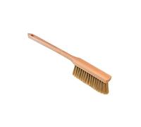 ToM PaR Brosse à Récurer Bois 43 cm, Poils Fins, Incassable | Manche ergonomique bois, ne se déforme pas, ne raye ni peinture ni plastique - maniable pour auto et maison