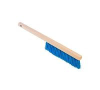ToM PaR Brosse à Récurer Bois 45 cm, Poils Mixtes, Incassable - Bleu | Manche ergonomique bois, ne se déforme pas, ne raye pas - maniable pour auto et maison