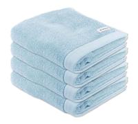 TOM TAILOR Serviette bleu clair / blanc, Taille 50x100cm