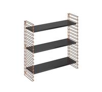 Tomado ESTANTERIA 3 PISOS COBRE-Negro