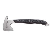 Tomahawk Soldier J&ampv Axe Avec Mango Micarta Noire, Lame De 8 Cm Et Couverture Cordura Inclus. Outil De Camping Pour La Pêche, La Chasse Et Les Activités Sportives