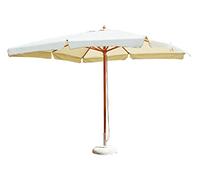 Tomaino - Parasol de jardin 3 x 4 cm carré Lux - Parasol d'extérieur avec ouverture à poulie - Toile coupe-vent en polyester résistant en résine 180 g, écru, lungo