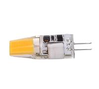Tomantery Ampoule G4 LED COB 5W 600LM, Lustre en Silicone AC/DC 12V | Ampoule G4 à 2 broches avec faisceau à 360 degrés, pour lustres, plafonniers, lampes d\'armoire, blanc froid 6000-6500K