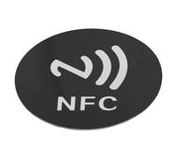 Tomantery Autocollants NFC 20 Pièces, étiquettes Inscriptibles Durables, PET Léger pour Appareils Intelligents et étiquettes 40mm (Noir)