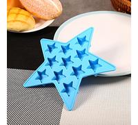 Tomantery Bac à Glaçons en Silicone Five Star, Moule Antiadhésif (Vert | Moule à glace en silicone de qualité alimentaire, à dégagement facile, pour cocktail, whisky, fête