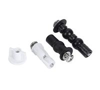 Tomantery Jeu de Boulons à Vis Universels pour Couvercle de Toilette, Acier | Kit de fixation de siège de toilette avec rondelles en caoutchouc, pièces de rechange de matériel de toilette pour salle de
