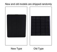 Tomantery Module de Panneau Solaire en Silicium Monocristallin 6V 3W, | Panneau de charge solaire, conception portable, avec connecteur DC5521, pour batterie 3,7-6 V, lampe et autres appareils CC