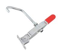 Tomantery Pince à Bascule à Crochet en J Robuste, Loquet à Tirer de 170 Kg | Loquet de tirage en fer galvanisé, pince en forme de U, pour couvercle de fumeur de coffre de porte