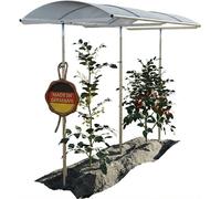 Tomatendach PSN2 – Structure de protection stable pour tomates et pour bacs surélevés, dimensions 200x112 cm – Toit de protection en aluminium résistant à l'hiver, panneaux de 6 mm résistants à la grê