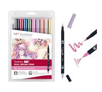 Tombow AB-10C-MANGA 2 Kit de 10 feutres pinceau à double pointes Shojo