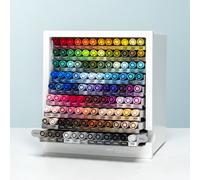 Organiseur de bureau Tombow & 108 ABT Dual Brush Pens - Contenu: 107 couleurs + Blender [ABT-108C-ORGA]