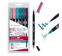 Tombow Feutre double pointe 'ABT DUAL BRUSH PEN', set de 6