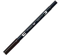 Tombow - ABT - Feutre double pointe - Noir - Lot de 6 (Import Royaume Uni)
