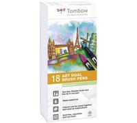 Tombow Boite De 18 Feutres Abt - Couleurs Pastelles