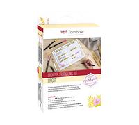 Tombow - Kit de journaling créatif BUJO-SET2 Brillant - Carnet de notes + sélection de 7 produits