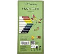 Tombow Crayons de couleur IROJITEN Volume 2 – Mine à base de cire, couleurs vives – Set de 10