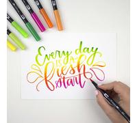 TOMBOW Ensemble 6 Couleurs Primaires Dual Brush