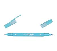 Tombow Feutre Dessin Double Pointe 0,8 Et 0,3 Mm Twintone Bleu Clair