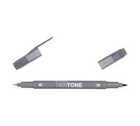 TOMBOW Feutre Dessin Double Pointe 0,8 et 0,3 mm TwinTone gris