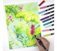 Tombow Feutre double pointe ABT DUAL BRUSH PEN, tons pastel