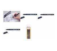 Tombow MONO Stylo à pointe fine WS-EFL01 - Noir - Pointe métal pigment - Épaisseur de trait 01