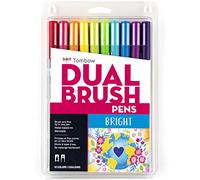 Tombow Feutres Double Pointe, Couleurs Vives, Lot de 10