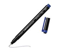 Tombow Fineliner MONO drawing pen bleu - Feutre fineliner, stylo de dessin, encre pigmentée résistante à l’eau, pointe 0,3 mm, idéal pour croquis et dessins techniques [WS-EFL15-03]
