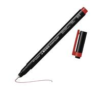 Tombow Fineliner MONO drawing pen rouge - Feutre fineliner, stylo de dessin, encre pigmentée résistante à l’eau, pointe 0,3 mm, idéal pour croquis et dessins techniques [WS-EFL25-03]