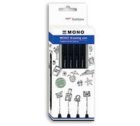 Tombow Feutre fin MONO drawing pen 'Bold Set', set de 4