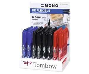 Tombow Fineliner MONO twin pen 0,4/0,8 display ass (48) Tombow Fineliner MONO twin pen 0,4/0,8 présentoir ass (48)