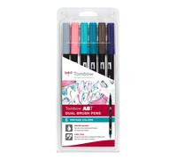 Tombow Feutre double pointe 'ABT DUAL BRUSH PEN', set de 6