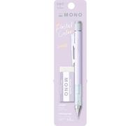 Tombow MONO Graph e Mono, caoutchouc de 0,5 mm, lavande, précision avec pointe de 4 mm, mécanisme d'agitation innovant, pince en laiton plus stable, rechargeable, incl. caoutchouc [SH-MG94-PE04A]