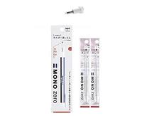 Tombow Gommes Mono Zero à bout rond – Lot de 2 avec 2 recharges – Blanc