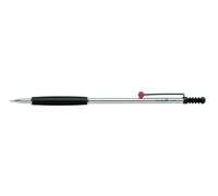 Tombow SH-ZSDS Stylo Corps Zoom 707 De Luxe, noir/chromé Agrafe à bout rouge