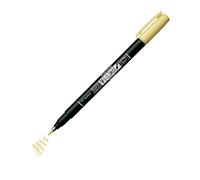 Tombow Stylo pinceau Fudenosuke pastel pour papier noir, jaune pâle
