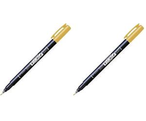 Tombow WS-BH25 Feutre brush Fudenosuke pointe dure Rouge (Lot de 2)