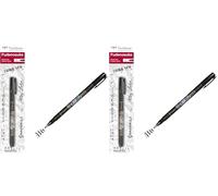 Tombow WS-BS Stylo-feutre pointe souple Fudenosuke, noir (Lot de 2)