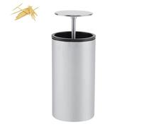 Tomedny Dispensateur de porte-dents, distributeur automatique du distributeur de cure-dents en acier inoxydable Boîte de rangement pour le bureau de la salle de bain à domicile