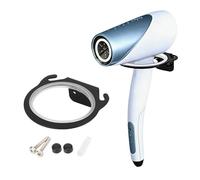 Tomedny Sèche-cheveux, porte-coiffure, organisateur de cheveux mural Organisateur Black Blow Dryer Sèche en aluminium Hairdryer Stand Metal Blow Tool Rangement pour la salle de bain