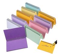 TOMETURE 10 Pièces Petit Carnet à Spirale, Bloc-notes à Spirale, Papier, Pages Lignées, Facile à Déchirer, Écriture Fluide sans Bavure, pour Étude en t Travail de Bureau