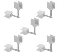 TOMETURE 10 Pièces Serrage-joint en Acier Inoxydable Réglable Revêtement Résistant à L'usure pour Bureau et Meuble de Laboratoire, Accessoire de Fixation Robuste et Solide
